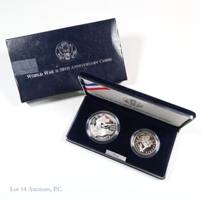 (1993) WWII 50th Anniv. Comm. 2-Coin Proof Set