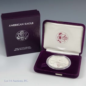 1988-S USA American Silver Proof Eagle $1 in OGP