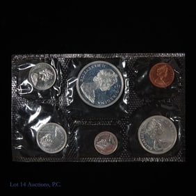 1966 Canada Silver 6-Coin P/L Mint Set