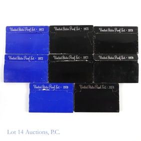 1970 - 1979 U.S. Mint Clad Proof Sets (8)
