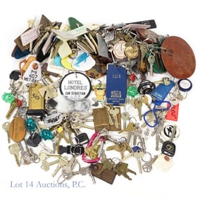 European Hotel Room Keys With Keychains (9.5lbs)