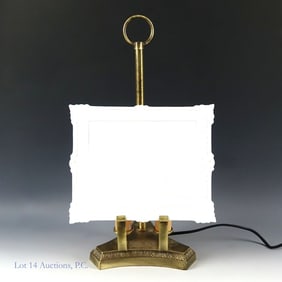 Antique German Easel-Style Lithophane Lamp