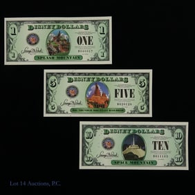 2014 $1, $5 & $10 Disney Dollars in CU (3)