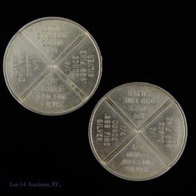 1 Ozt. Divisible 99.9% Silver Trade Units (2)