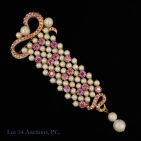 Elsa Schiaparelli Costume Jewelry Brooch