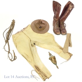1940s Army Mounted Svc Boots, Marines Hat, More
