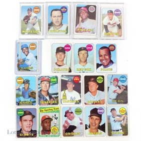 1969 Topps Baseball Cards (18 - 12 HoF)