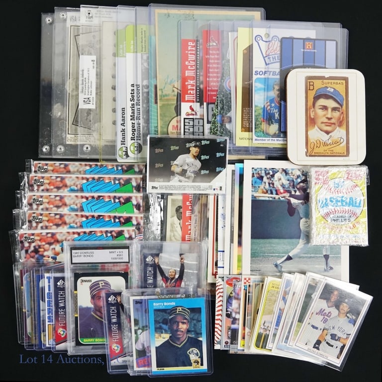 Box Of Assorted Baseball Cards: A mix of all kinds of baseball cards are in this box. You will find some Hostess baseball cards, a few Gray Star cards, as well as cards from Fleer, Topps, and Donruss. Among the players included are