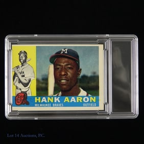 1960 Topps Card #300 Hank Aaron