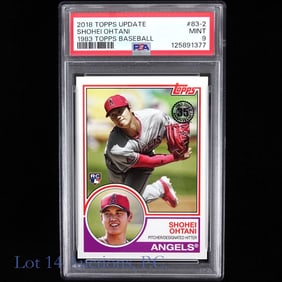 2018 Topps Update Shohei Ohtani RC (PSA 9)