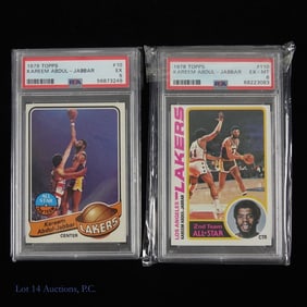 2 Kareem Abdul-Jabbar PSA Graded Cards