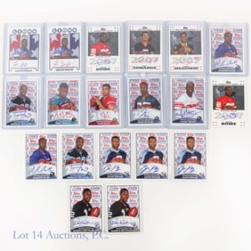 Topps Rookie Premiere Auto Football Cards (20)