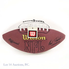 Warren Moon Signed Football