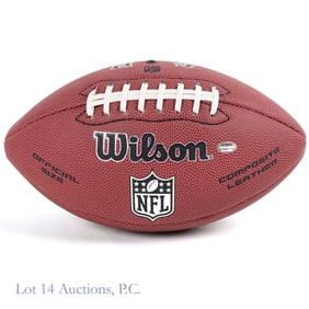 Mel Renfro Signed Football Schwartz COA