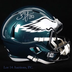 Brian Dawkins Signed FS Helmet Beckett COA