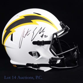 Austin Ekeler Signed FS Helmet Fanatics COA