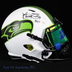 Kenny Easley Signed FS Helmet Schwartz COA