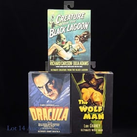 NECA Figures Dracula, The Wolf Man, More NIB (3)