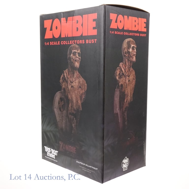 Trick Or Treat Studios Zombie 1:4 Scale Bust NIB: Trick Or Treat Studios Zombie 1:4 scale collectors bust, in a sealed original box.