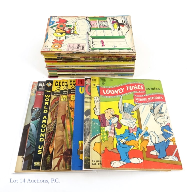 Silver & Bronze Age Comic Books (+40): Silver & Bronze Age Comic Books (+40). Collection of over 40 comic books from the Silver and Bronze age of comics including Charlton, Classics Illustrated, The World Around Us, Four Color and more. Ma