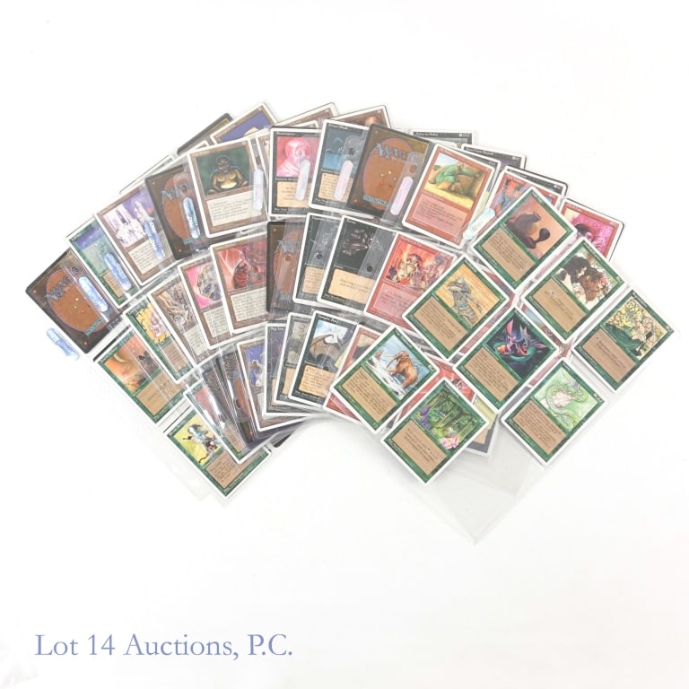 Magic The Gathering 4th Ed. Cards (+150): Magic The Gathering 4th Ed. Cards (+150). Ten (10) sleeves of Fourth Edition Magic the Gathering cards totaling over 150. Most cards have multiple copies. Items appear well maintained with minimal wea