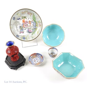 Antique Chinese Porcelain Tableware (5+1)