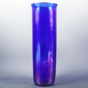 Peter Vizzusi "Magic Sands" Glass Art Vase