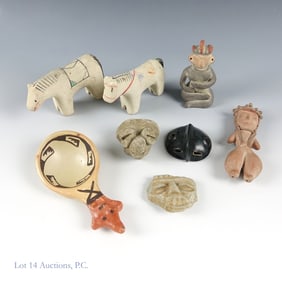 Vintage Pottery Figurines (Mesoam, Hopi, & Others)