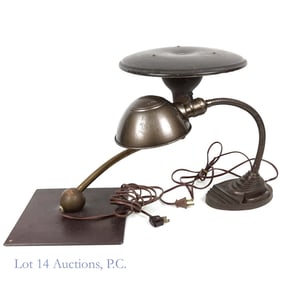 Vintage Flying Saucer Lamp & Desk Lamp (2)