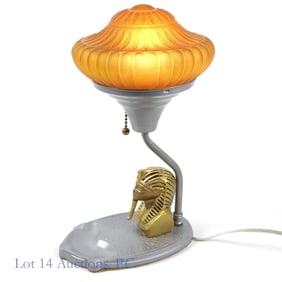 Vintage Art Deco Smoking Stand Lamp Restored