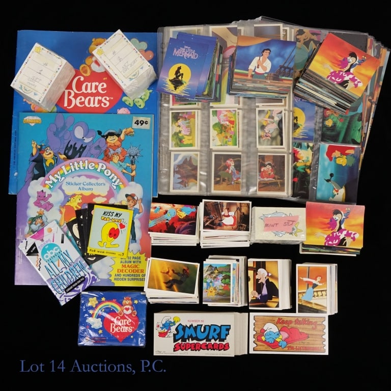 Care Bears, My Little Pony Sticker Books & More: Care Bears, My Little Pony Sticker Books & More. Collection of 80's and early 90's sticker books, cards and more. 1986 Diamond My Little Pony sticker album with a complete set of stickers in sleeves.