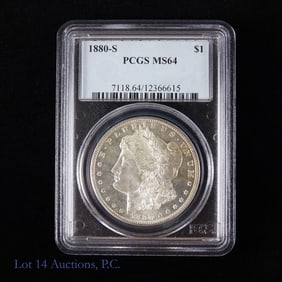 1880-S USA Silver Morgan Dollar (PCGS MS64)
