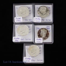 USA 90%-Silver Proof Kennedy 50c - Gem Cameo (5)