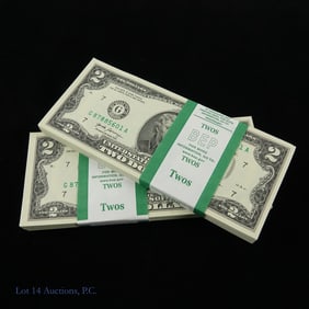 2017-A $2 Fed Reserve Notes CU Consec. S/Ns (200)