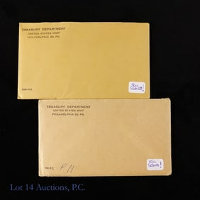 1959 & 1962 USA Silver Proof Sets SEALED OGP