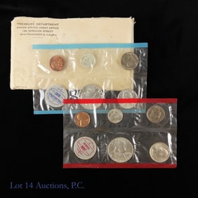 1963 (P) USA 90%-Silver 10-Coin Unc Mint Set