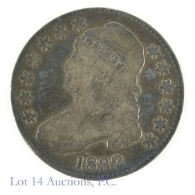 1832 USA Silver Capped Bust 50c (VG+)