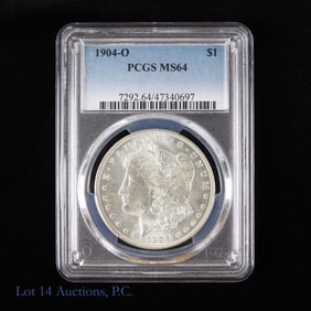 1904-O USA Silver Morgan Dollar (PCGS MS64)