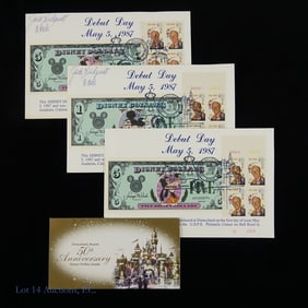 1987 Disney Dollars Autographed w/ FDOI, 3