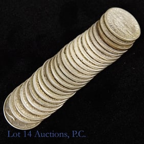 1940s USA 90%-Silver Mercury 10c (AU/BU), 25