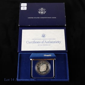 1987-S USA 90%-Silver Proof Constitution $1 in OGP
