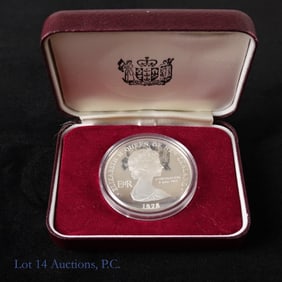 1978 New Zealand Silver Proof Coronation $1