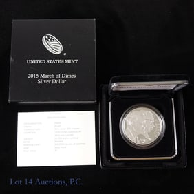 2015-W USA Silver Proof March of Dimes $1