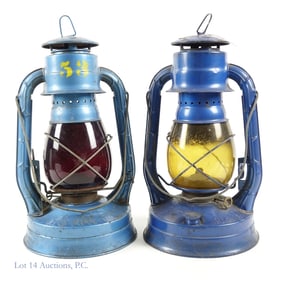 Dietz Air Pilot No.8 Kerosene Lanterns (2)
