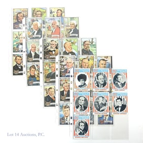 1972 Topps Presidents Cards - Complete Set