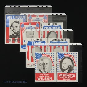 Complete Set Of 15 1072 Topps Campaign Posters