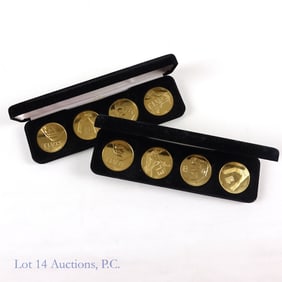 (2002) Harrah's Gold-Toned Elvis 4-Medal Sets, 2