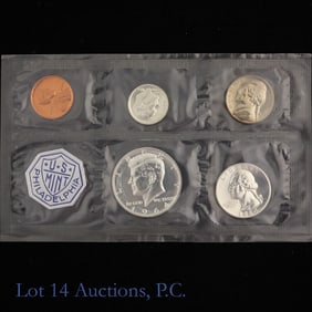 1964 (P) USA 5-Coin Silver Proof Set in OGP