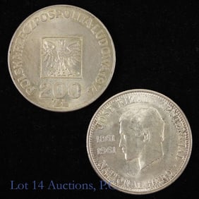Poland & Philippines Silver Coins (2)