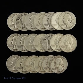 USA 90%-Silver Mixed Type Quarters (20)